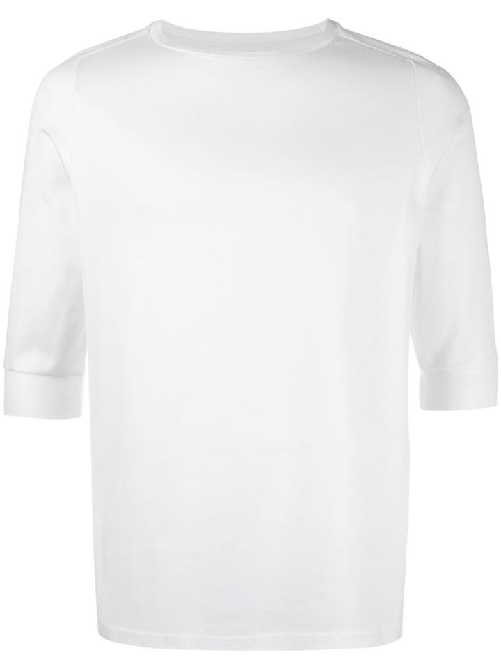 Natural Selection Three-quarters Sleeve T-shirt, Men's, Size: Xs, White, Cotton