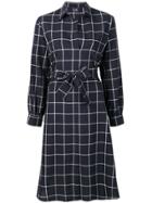 Ps Paul Smith Checked Shirt Dress - Blue