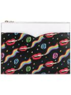 Olympia Le-tan - Small 'dutchies' Pouch - Women - Leather/brass - One Size, Black, Leather/brass
