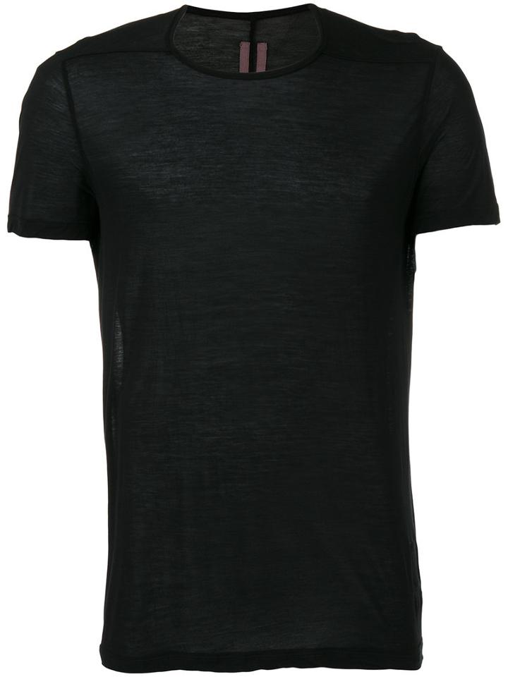 Rick Owens Drkshdw - Semi-sheer T-shirt - Men - Viscose - L, Black, Viscose