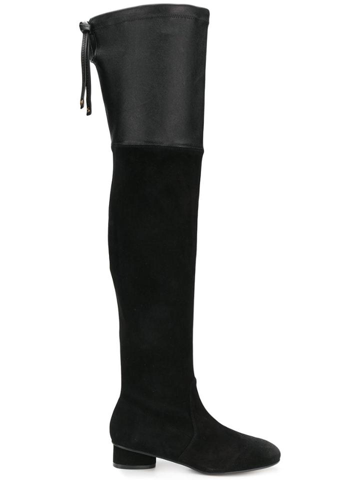 Stuart Weitzman Helan Fusion Boots - Black