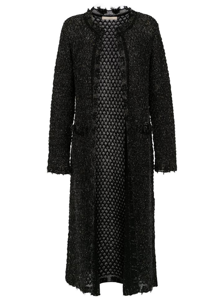 Cecilia Prado Nancy Knit Trench Coat - Black