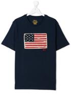 Ralph Lauren Kids American Flag Patch T-shirt - Blue