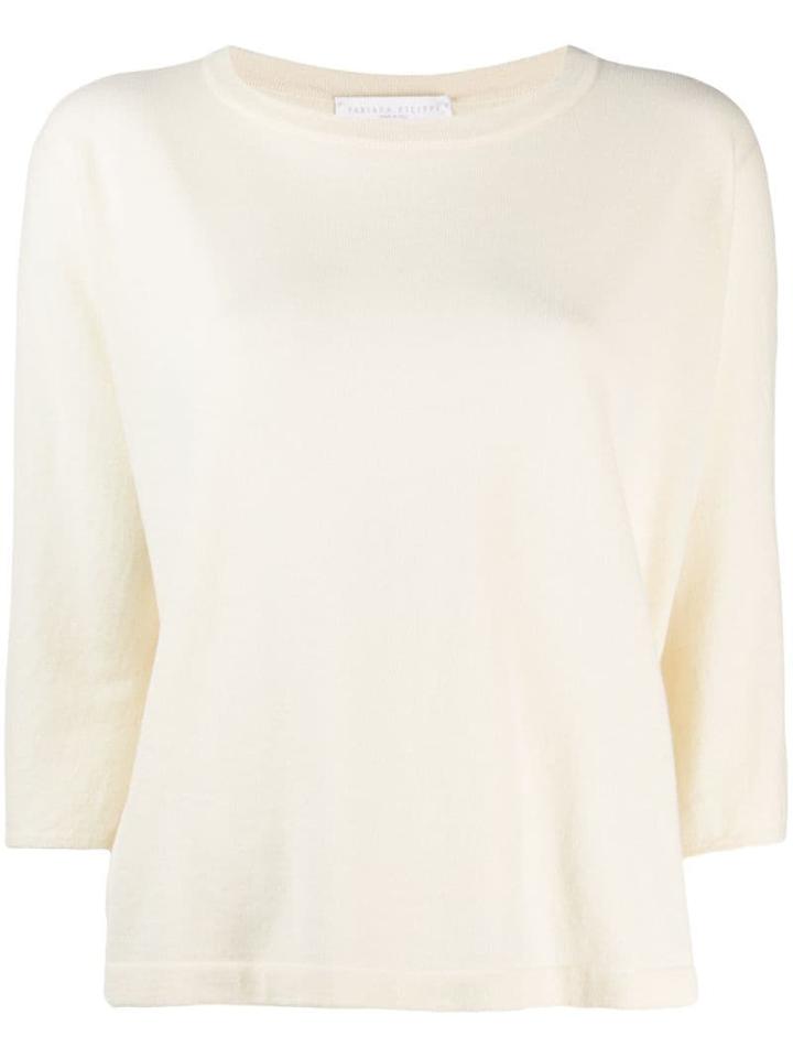 Fabiana Filippi Round Neck Jumper - Neutrals