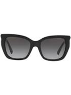 Valentino Eyewear Square Gradient Sunglasses - Black
