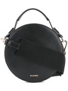 Jil Sander Round Tote Shoulder Bag - Black