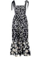 Chinti & Parker Floral Print Long Dress - Black