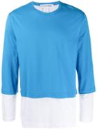 Comme Des Garçons Layered T-shirt - Blue