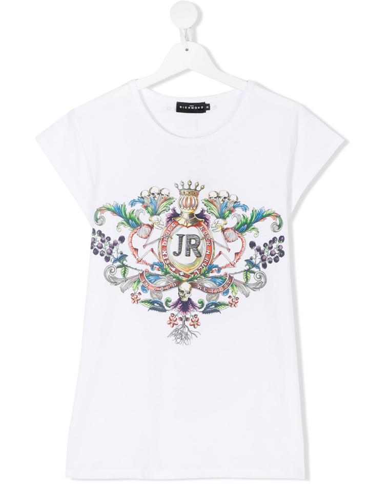 John Richmond Kids Printed T-shirt - White