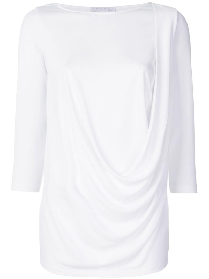 Fabiana Filippi Draped Blouse - White