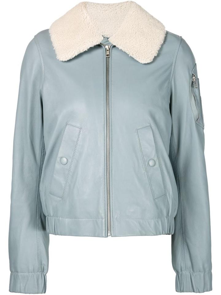 See By Chloe Shearling Collar Aviator Jacket