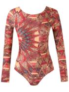 Lygia & Nanny Abstract Print Swimsuit, Women's, Size: 44, Red, Polyamide/spandex/elastane