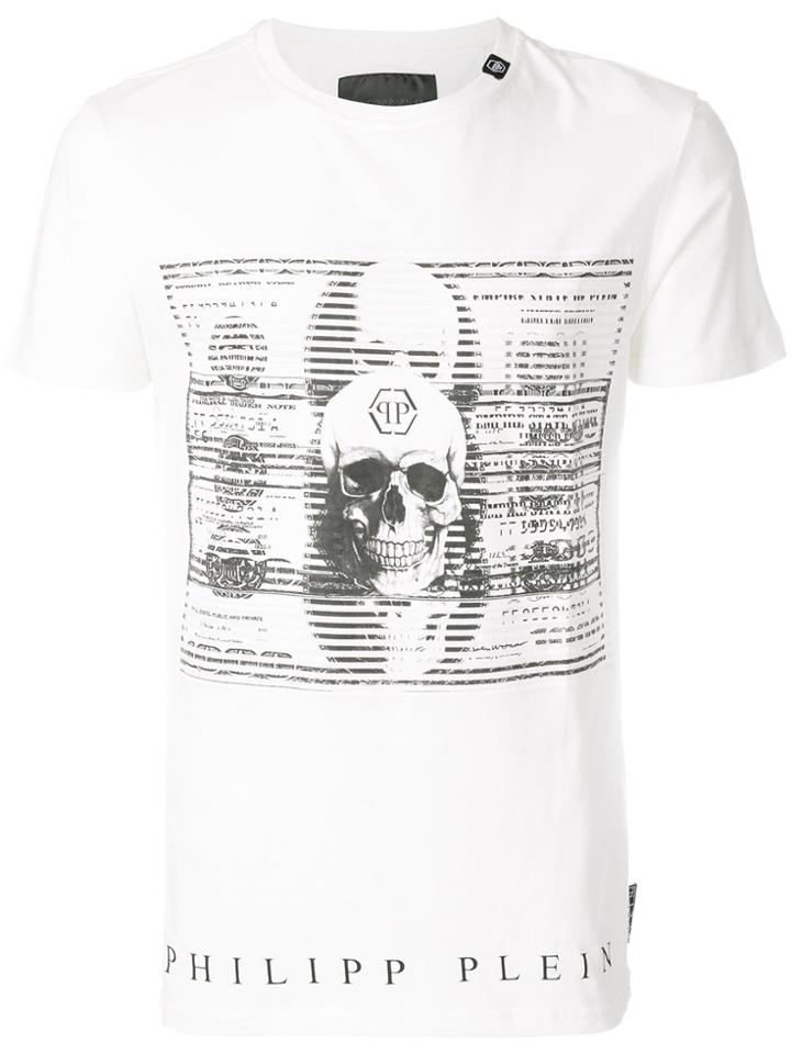 Philipp Plein Money Print T-shirt - White