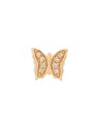 Loquet 18kt Gold Diamond Butterfly Charm Necklace - Yellow & Orange