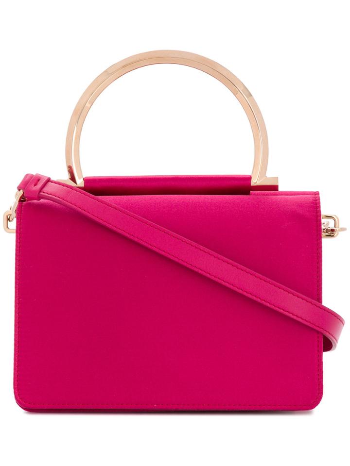 Salvatore Ferragamo Gancio Handle Crossbody Bag - Pink & Purple