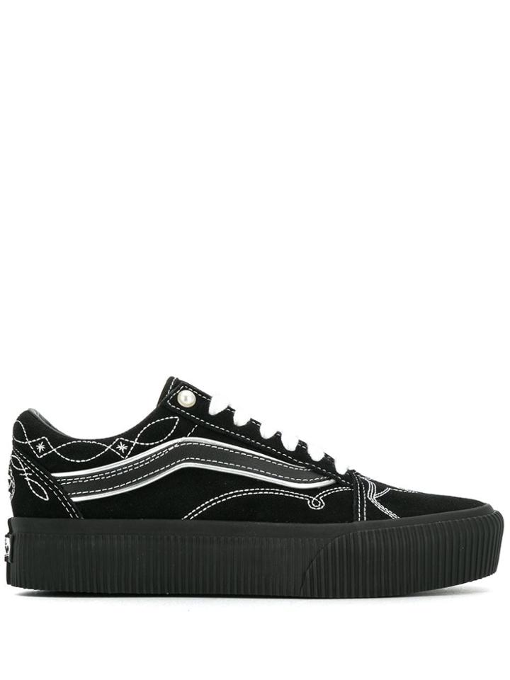Vans Pearly Punk Old Skool Platform Sneakers - Black