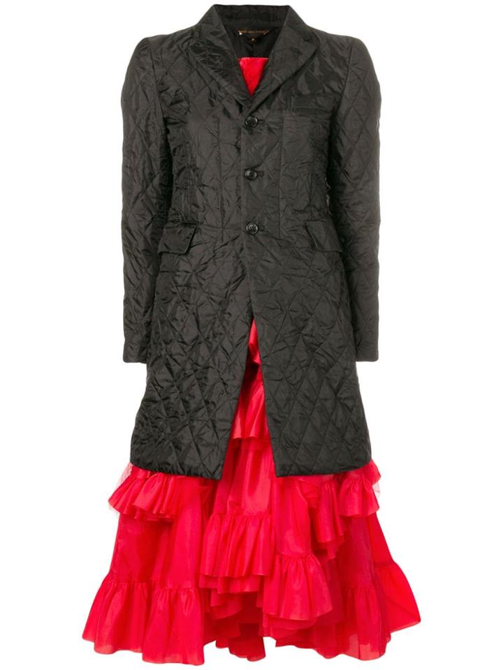 Comme Des Garçons Coat-style Midi Dress - Black