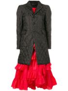 Comme Des Garçons Coat-style Midi Dress - Black