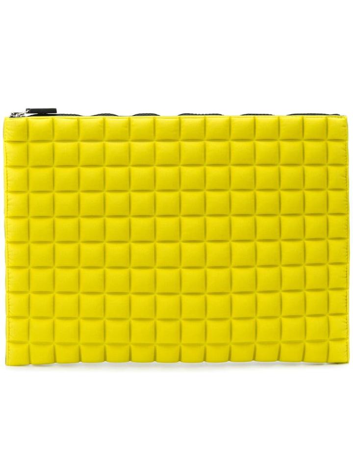 No Ka' Oi Chocolate Bar Quilted Clutch - Yellow