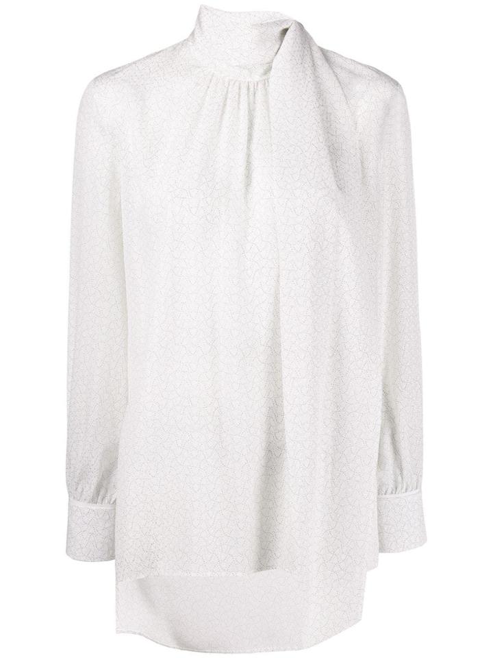 Fendi Foulard Collar Blouse - White