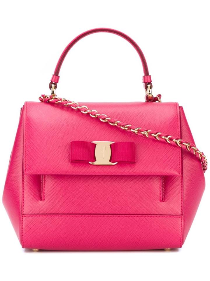 Salvatore Ferragamo Bow Detail Shoulder Bag