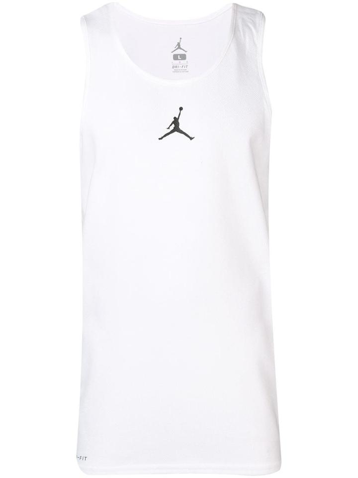 Nike White Basketball Tank Top