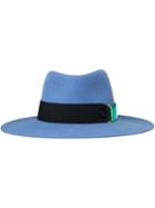 Maison Michel Charles Hat, Women's, Size: L, Blue, Rabbit Fur