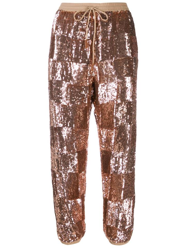 Retrofete Embellished Drawstring Trousers - Brown