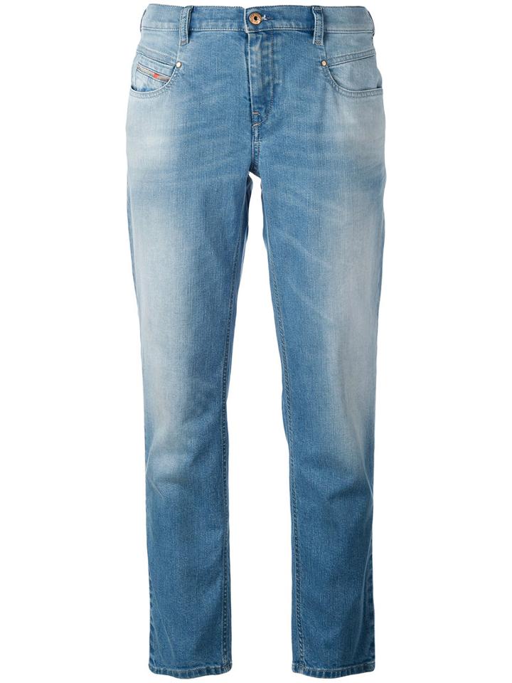 Diesel - Cropped Jeans - Women - Cotton/spandex/elastane - 25, Blue, Cotton/spandex/elastane