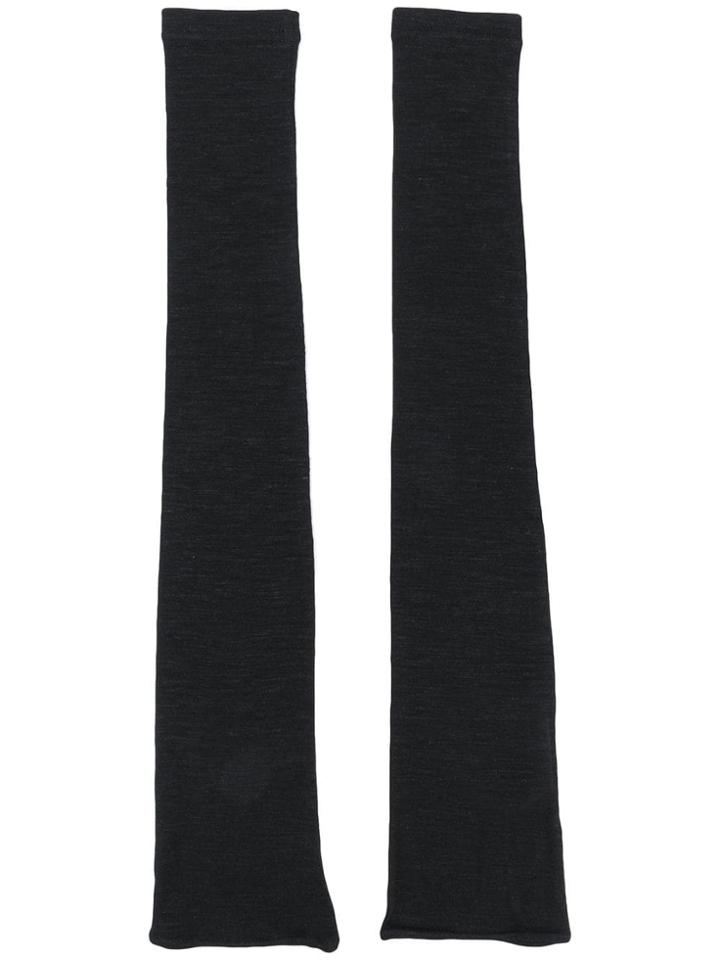 Yohji Yamamoto Ribbed Leggings - Black