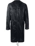 D-gnak Hooded Windbreaker Coat, Men's, Size: 50, Black, Nylon