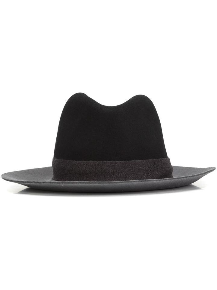 Rag & Bone Two-tone Fedora, Women's, Size: Medium, Black, Wool