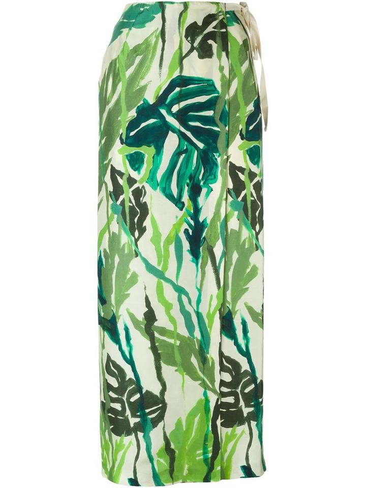 Erika Cavallini Jungle Print Maxi Skirt
