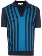 Orlebar Brown Striped Polo Sweater - Blue
