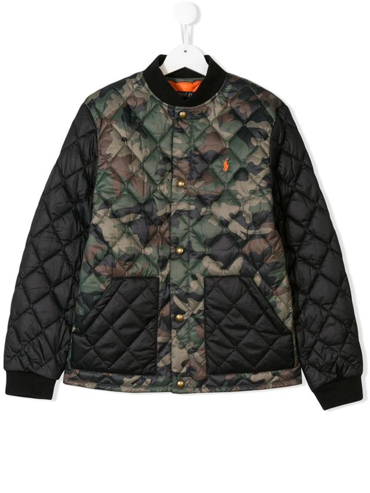 Ralph Lauren Kids Teen Quilted Padded Jacket - Green