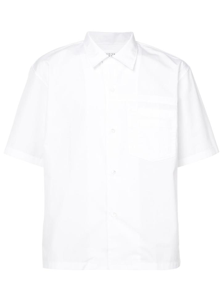 Maison Margiela Poplin Short Sleeve Shirt - White