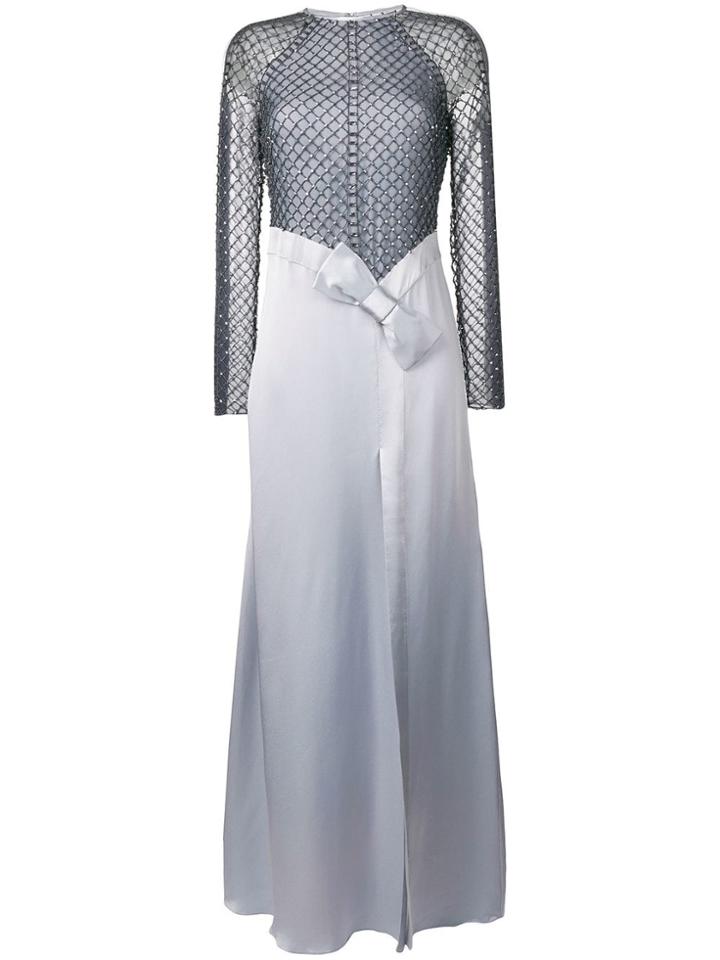 Temperley London Emblem Long Dress - Blue