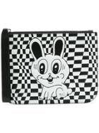 Mcq Alexander Mcqueen Acid Bunny Double-faced Pouch - Black