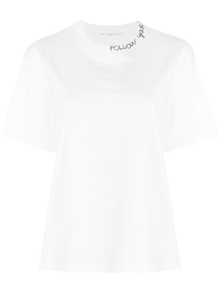 Golden Goose Deluxe Brand Logo Print T-shirt - White