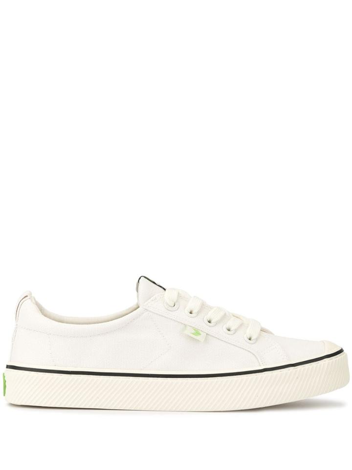 Cariuma Low Top Stripe Oca Sneakers - White