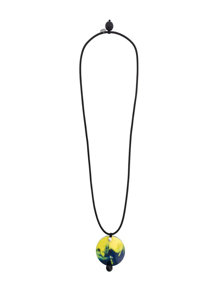 Maria Calderara Long Pendant Necklace - Black