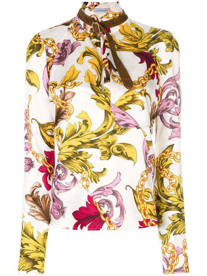 Jw Anderson Buckle Collar Blouse - White
