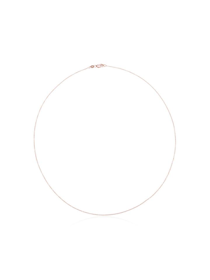 Ileana Makri Rose Gold 17.5 Inch Chain - Metallic