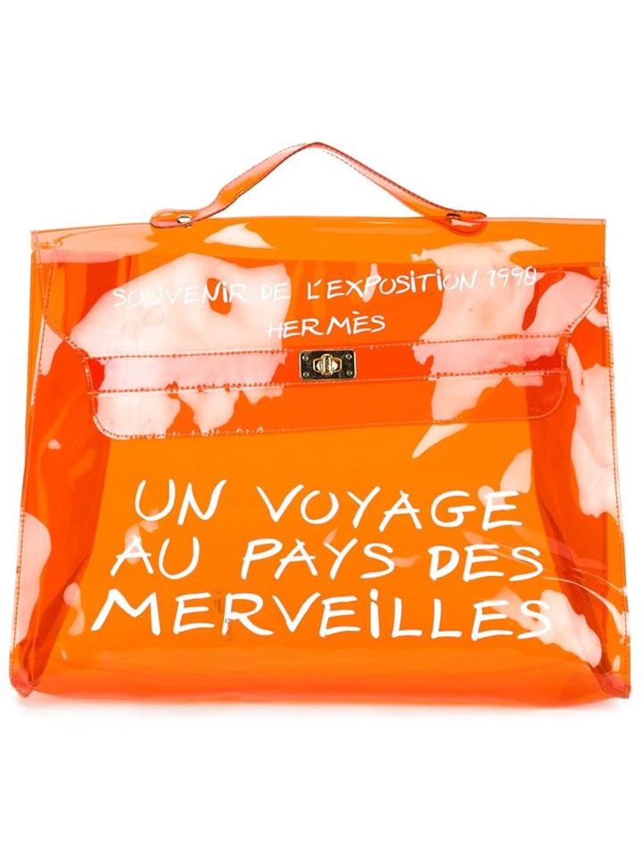 Hermès Vintage Kelly Bag, Women's, Yellow/orange