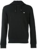 Armani Jeans Hooded Sweatshirt, Men's, Size: Medium, Black, Polyester/spandex/elastane/cotton