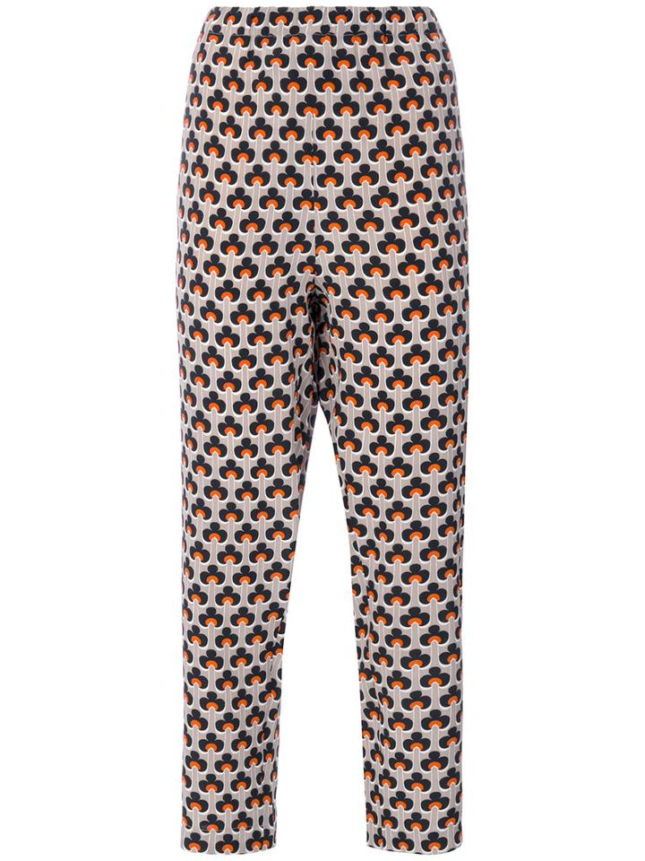 Marni - Portrait Print Trousers - Women - Silk - 38, Grey, Silk