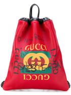 Gucci Gucci Coco Capitán Logo Backpack - Red