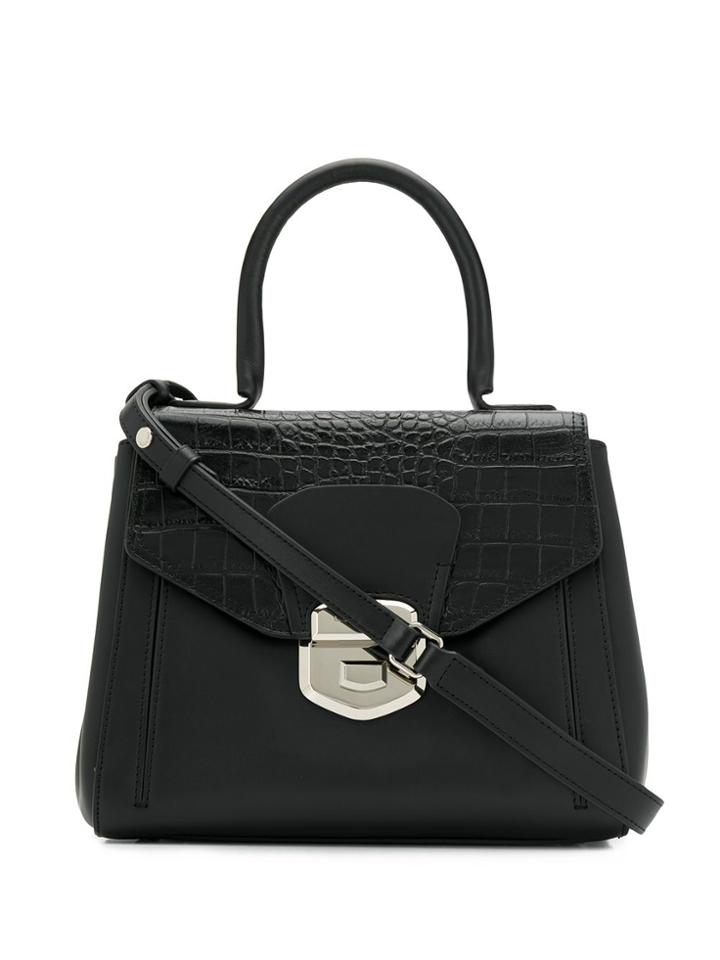 Lancaster Sophia Embossed Tote - Black