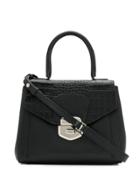 Lancaster Sophia Embossed Tote - Black