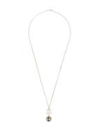 Chanel Pre-owned Checked Cc Necklace - Silver